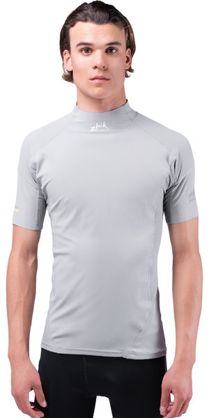 Zhik Hombres Camiseta De Manga Corta Eco Spandex UPF50+ DTP-0067-M-PLT - Platinum